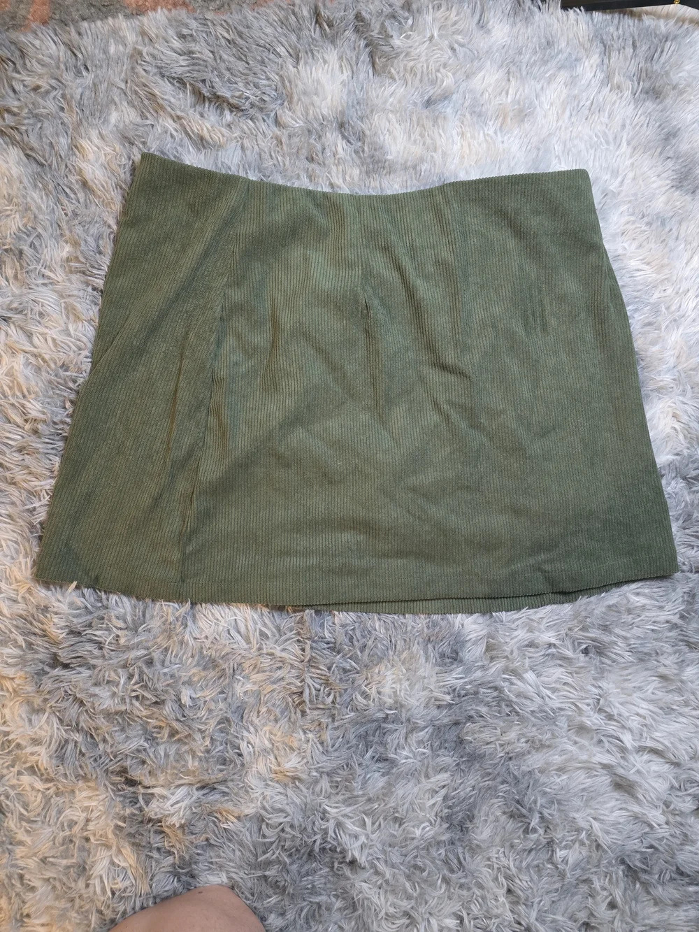 Halara Olive Green Corduroy A-Line Skort, Size XL, NWT